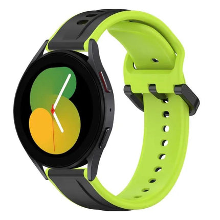 20mm Two-Color Silicone Watch Band For Galaxy Watch 40/45mm