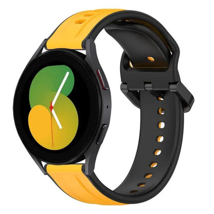 20mm Two-Color Silicone Watch Band For Galaxy Watch 40/45mm