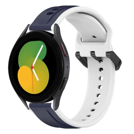 20mm Two-Color Silicone Watch Band For Galaxy Watch 40/45mm