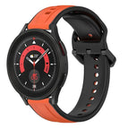 For Samsung Galaxy Watch 5 Pro 45mm / Orange+Black