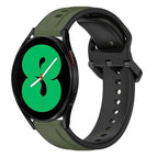 For Samsung Galaxy Watch 4 44mm / Dark Green+Black