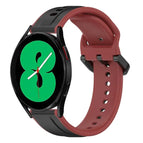 For Samsung Galaxy Watch 4 44mm / Black+Red