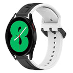 For Samsung Galaxy Watch 4 44mm / Black+White