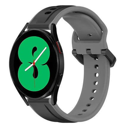 20mm Two-Tone Silicone Convex Loop Band For Galaxy Watch 4