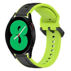 For Samsung Galaxy Watch 4 44mm / Black+Lime