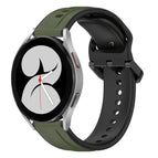For Samsung Galaxy Watch 4 40mm / Dark Green+Black