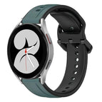 For Samsung Galaxy Watch 4 40mm / Olive Green + Black