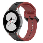 For Samsung Galaxy Watch 4 40mm / Black+Red
