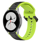 For Samsung Galaxy Watch 4 40mm / Black+Lime