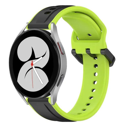 20mm Two-Tone Silicone Convex Loop Band For Galaxy Watch 4