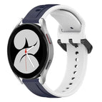 For Samsung Galaxy Watch 4 40mm / Midnight Blue + White