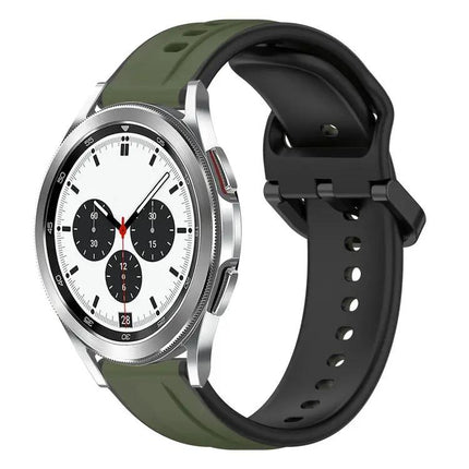 20mm Two-Tone Silicone Loop Band For Galaxy Watch 4 Classic