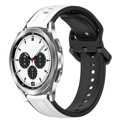 20mm Two-Tone Silicone Loop Band For Galaxy Watch 4 Classic