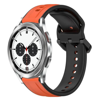 20mm Two-Tone Silicone Loop Band For Galaxy Watch 4 Classic