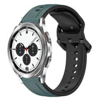 For Samsung  Galaxy Watch 4 Classic 42mm / Olive Green + Black