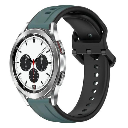 20mm Two-Tone Silicone Loop Band For Galaxy Watch 4 Classic