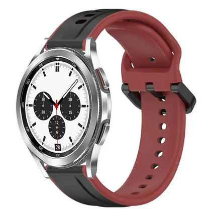 20mm Two-Tone Silicone Loop Band For Galaxy Watch 4 Classic