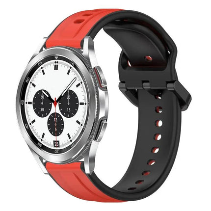 20mm Two-Tone Silicone Loop Band For Galaxy Watch 4 Classic