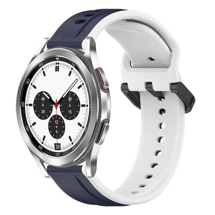 20mm Two-Tone Silicone Loop Band For Galaxy Watch 4 Classic