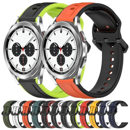 20mm Two-Tone Silicone Loop Band For Galaxy Watch 4 Classic