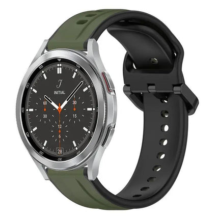 20mm Two-Tone Silicone Loop Band For Galaxy Watch 4 Classic