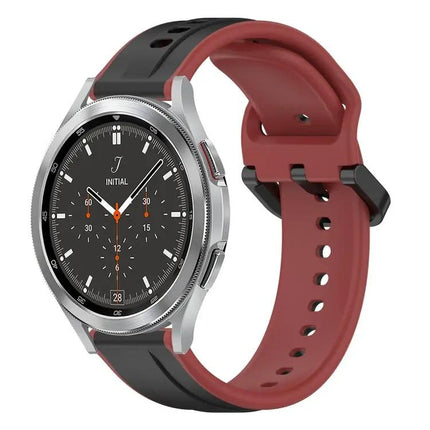 20mm Two-Tone Silicone Loop Band For Galaxy Watch 4 Classic