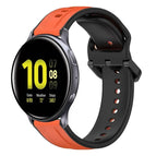 For Samsung Galaxy Watch Active 2 40mm / Orange+Black