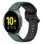 For Samsung Galaxy Watch Active 2 40mm / Olive Green + Black
