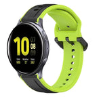 For Samsung Galaxy Watch Active 2 40mm / Black+Lime