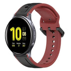 For Samsung Galaxy Watch Active 2 44mm / Black+Red