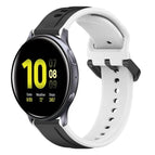 For Samsung Galaxy Watch Active 2 44mm / Black+White