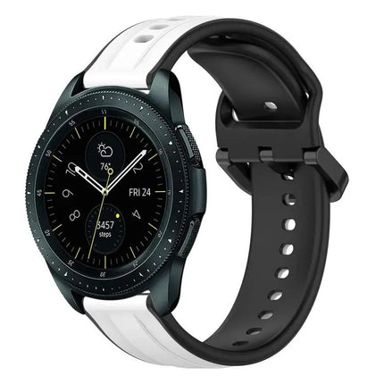 20mm Silicone Loop Watch Band Two Tone For Samsung