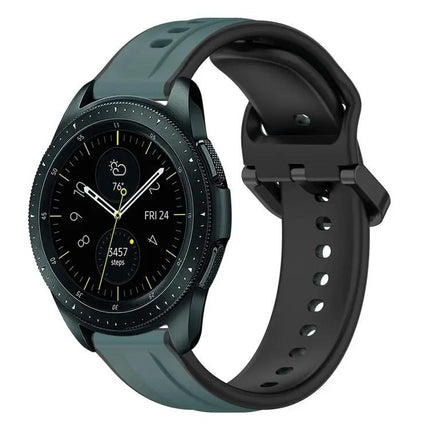 20mm Silicone Loop Watch Band Two Tone For Samsung
