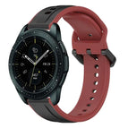 For Samsung Galaxy Watch 42mm / Black+Red