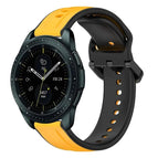 For Samsung Galaxy Watch 42mm / Yellow+Black