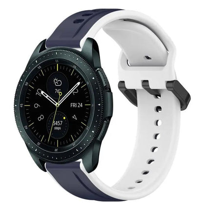 20mm Silicone Loop Watch Band Two Tone For Samsung