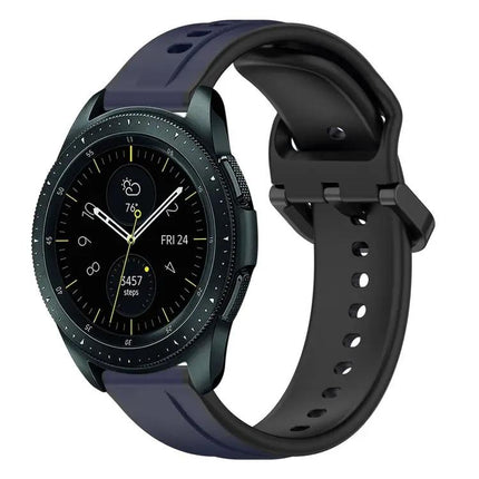 20mm Silicone Loop Watch Band Two Tone For Samsung