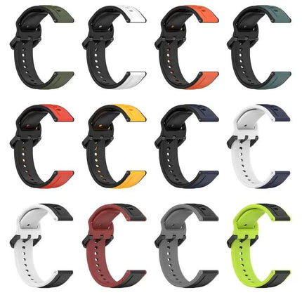 20mm Silicone Loop Watch Band Two Tone For Samsung