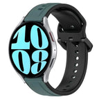 For Samsung Galaxy Watch 6 44mm / Olive Green + Black