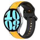 For Samsung Galaxy Watch 6 44mm / Yellow+Black