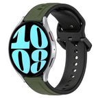 For Samsung Galaxy Watch 6 40mm / Dark Green+Black