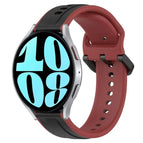 For Samsung Galaxy Watch 6 40mm / Black+Red