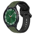 For Samsung Galaxy Watch 6 Classic 47mm / Dark Green+Black