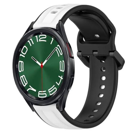 20mm Two-Color Convex Silicone Watch Band For Samsung