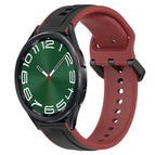 For Samsung Galaxy Watch 6 Classic 47mm / Black+Red