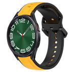 For Samsung Galaxy Watch 6 Classic 47mm / Yellow+Black