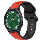 For Samsung Galaxy Watch 6 Classic 43mm / Red+Black