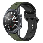 For Samsung Galaxy Watch3 45mm / Dark Green+Black