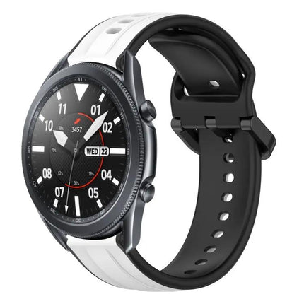 22mm Two-Color Silicone Loop Band For Samsung Galaxy 45/46mm