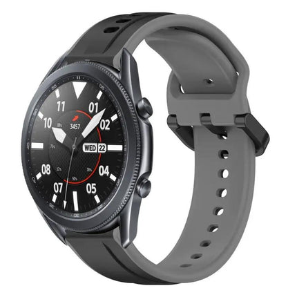 22mm Two-Color Silicone Loop Band For Samsung Galaxy 45/46mm